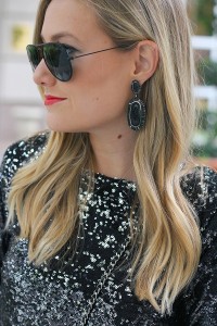 Topshop, Nordstrom, Chanel, Ray Ban, Asos, Holiday Look, Holiday Outfit, Sparkle, Sequin Top, New Years Eve, Dallas Blogger, Party Outfit, Holiday Party Outfit, New Years Eve outfit, sequins, sequin shirt