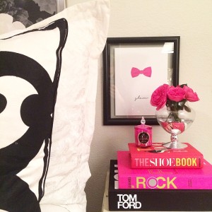 At Home, Interiors, Books, Home Decor, Pink, Black and White