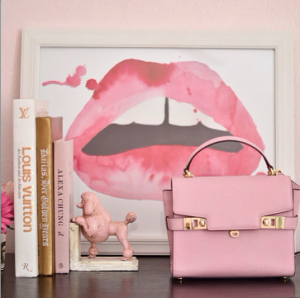 Pink Office, Lips Print, Coffee Table Books, Bookends, Henri Bendel, Pink, Cute Office