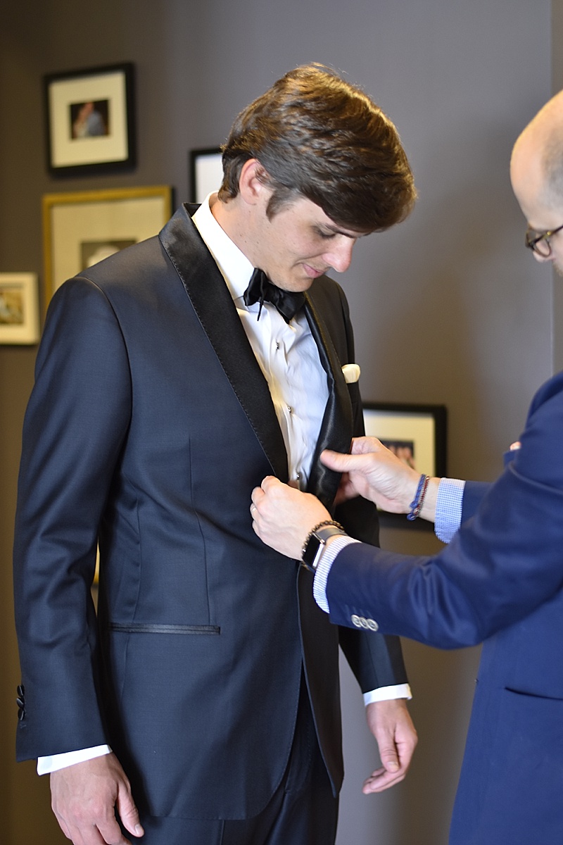 Custom Tux, Wedding Tuxedo. J. Hilburn, Wedding Wednesday, Midnight Blue Tuxedo, Tailored tux, groomsmen tux, groom tuxedo, custom tuxedo