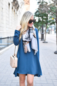 Nordstrom, Nordstrom-Dress, Nordstrom-Fall-fashion, Nordstrom-Dresses, Nordstrom-Booties, Nordstrom-scarves, Nordstrom-blanket-scarf, Plaid-scarf, fall-fashion, fall-outfit, fall-inspiration, chanel, le-specs-sunglasses, mac-lipstick, blue-swing-dress, swing-dress, dress-under-$50, dresses-under-$100, Nordstrom-fall