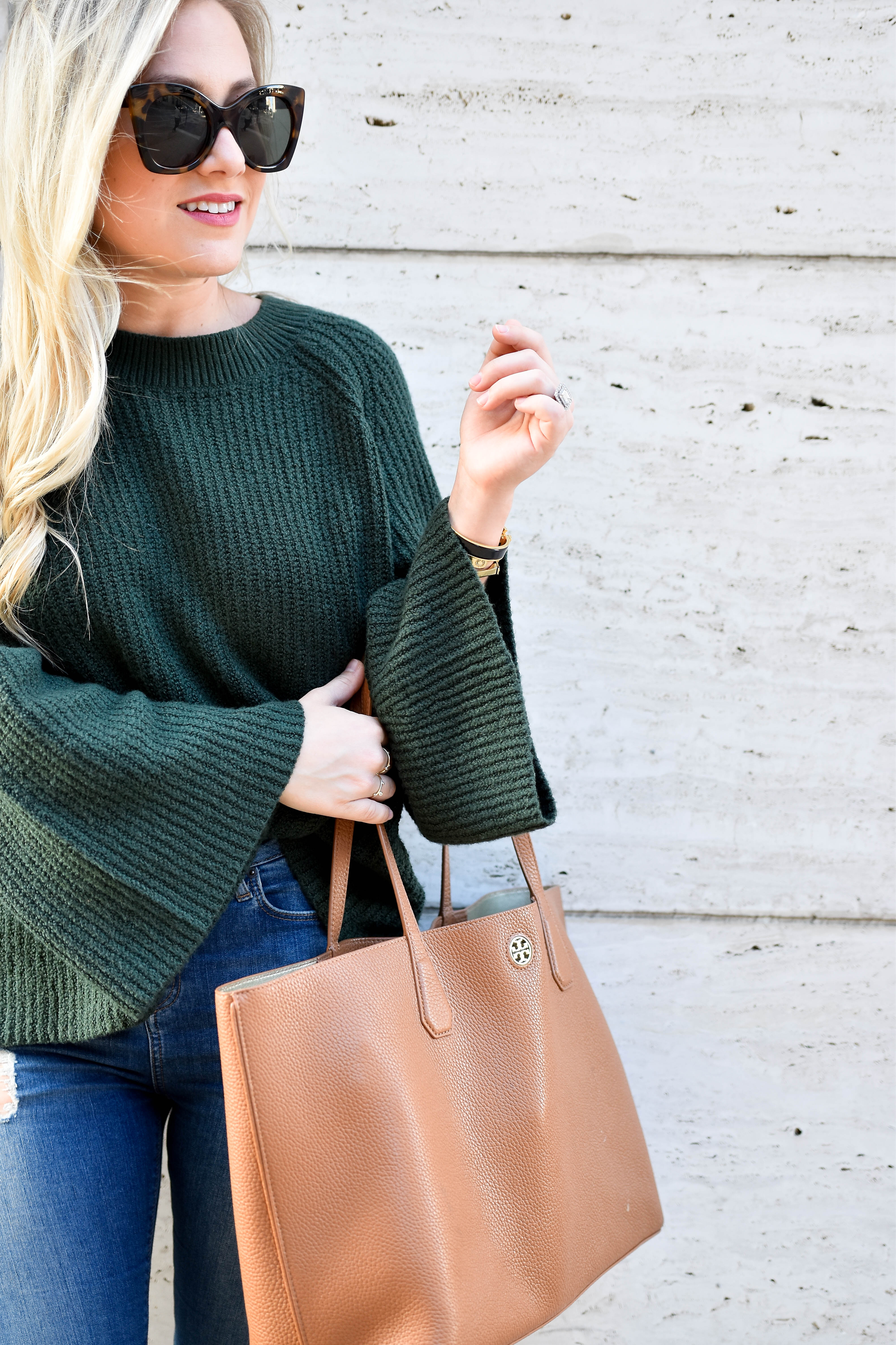 Sweater under $60, Bell sleeve sweater, nordstrom-sweater, jeans