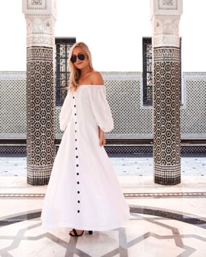 Marrakech-La-Momounia-Lo-Murphy-Mara-Hoffman-Dress-Button-Front-Dress-Travel-Blogger-