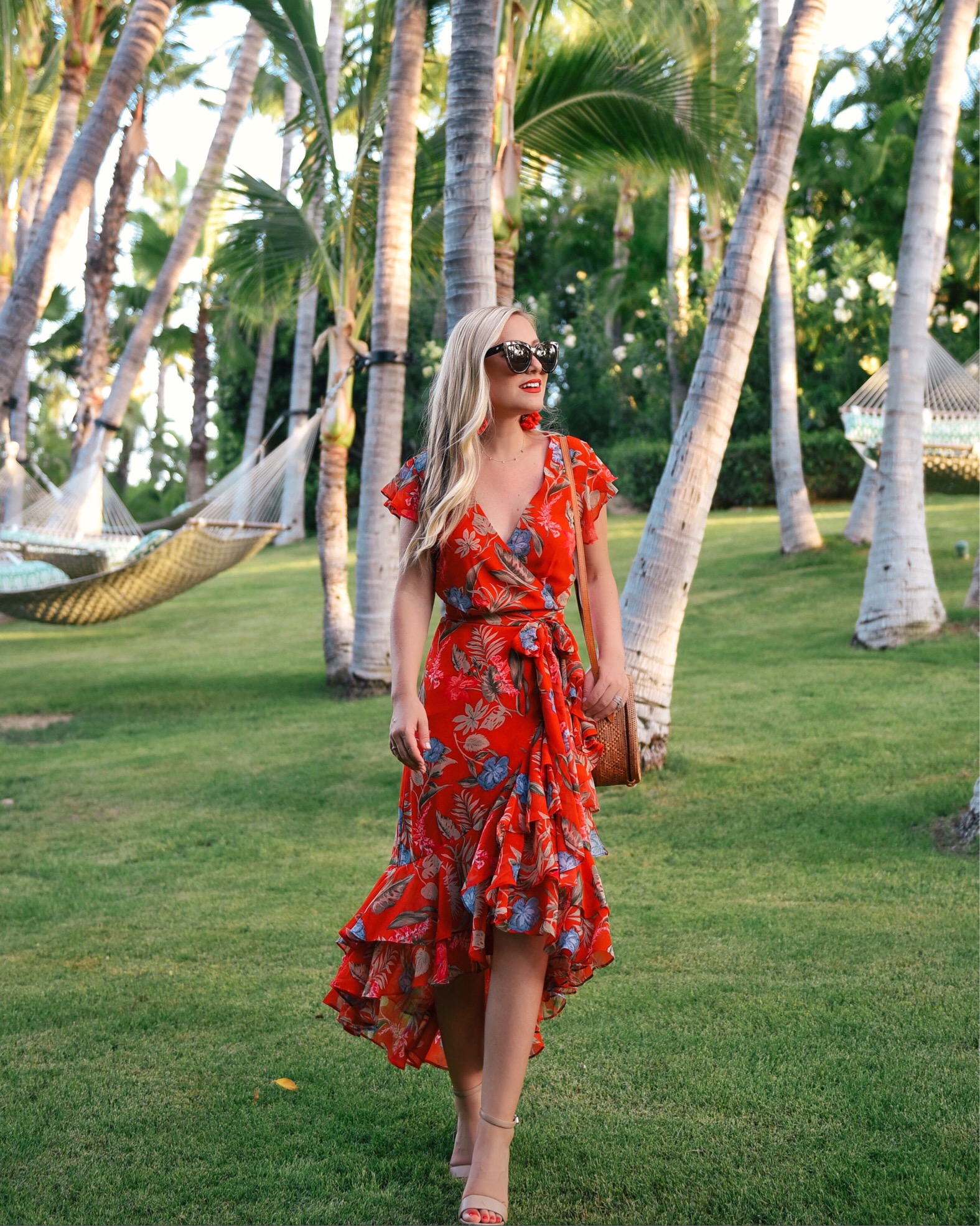 Floral Ruffle Dress in Mexico