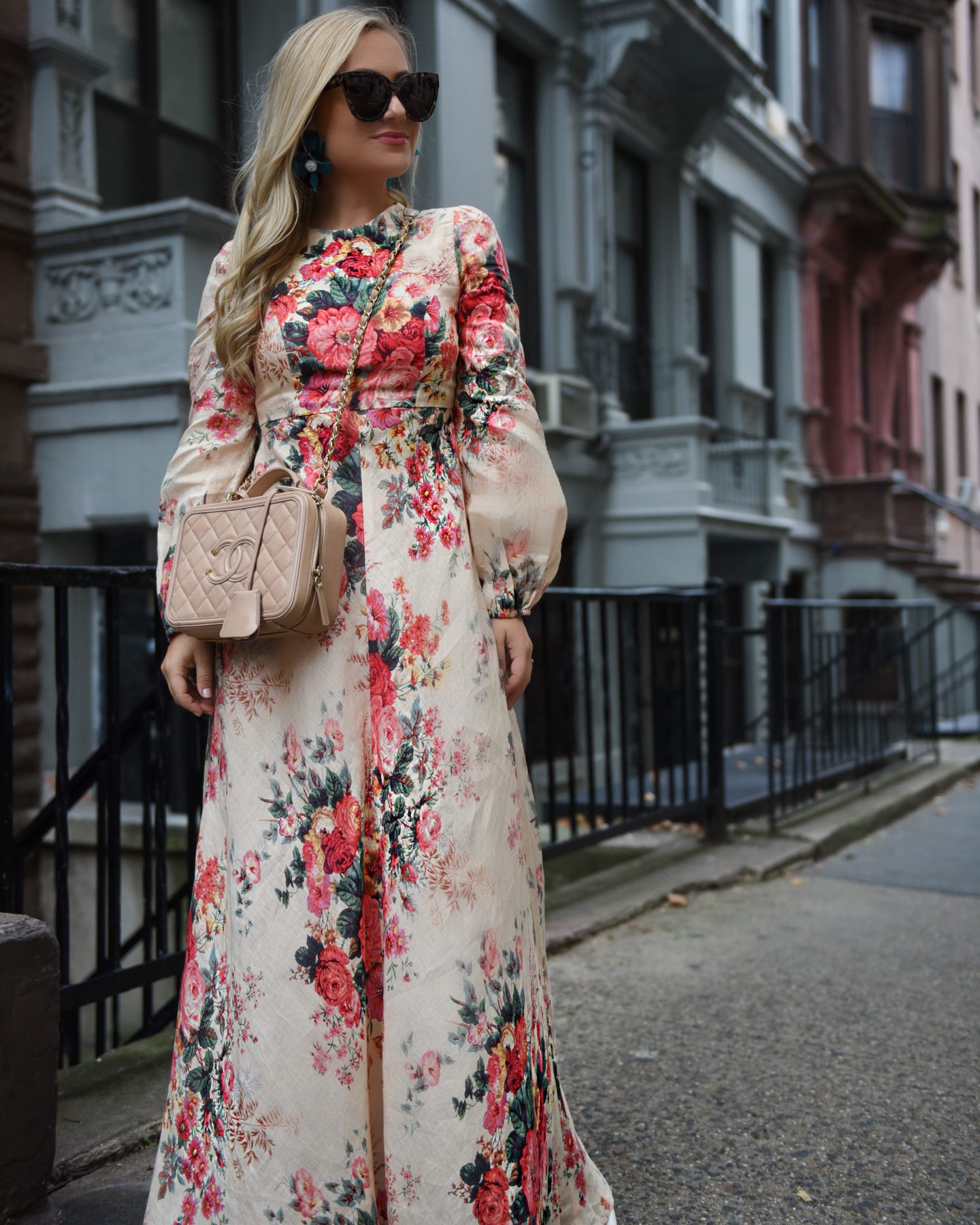 Zimmermann-Dress-Fall-Florals-Saks-Lo-Murphy-New-York-Nordstrom-Lele-Sadoughi-Floral-Dress-Chanel-Handbag