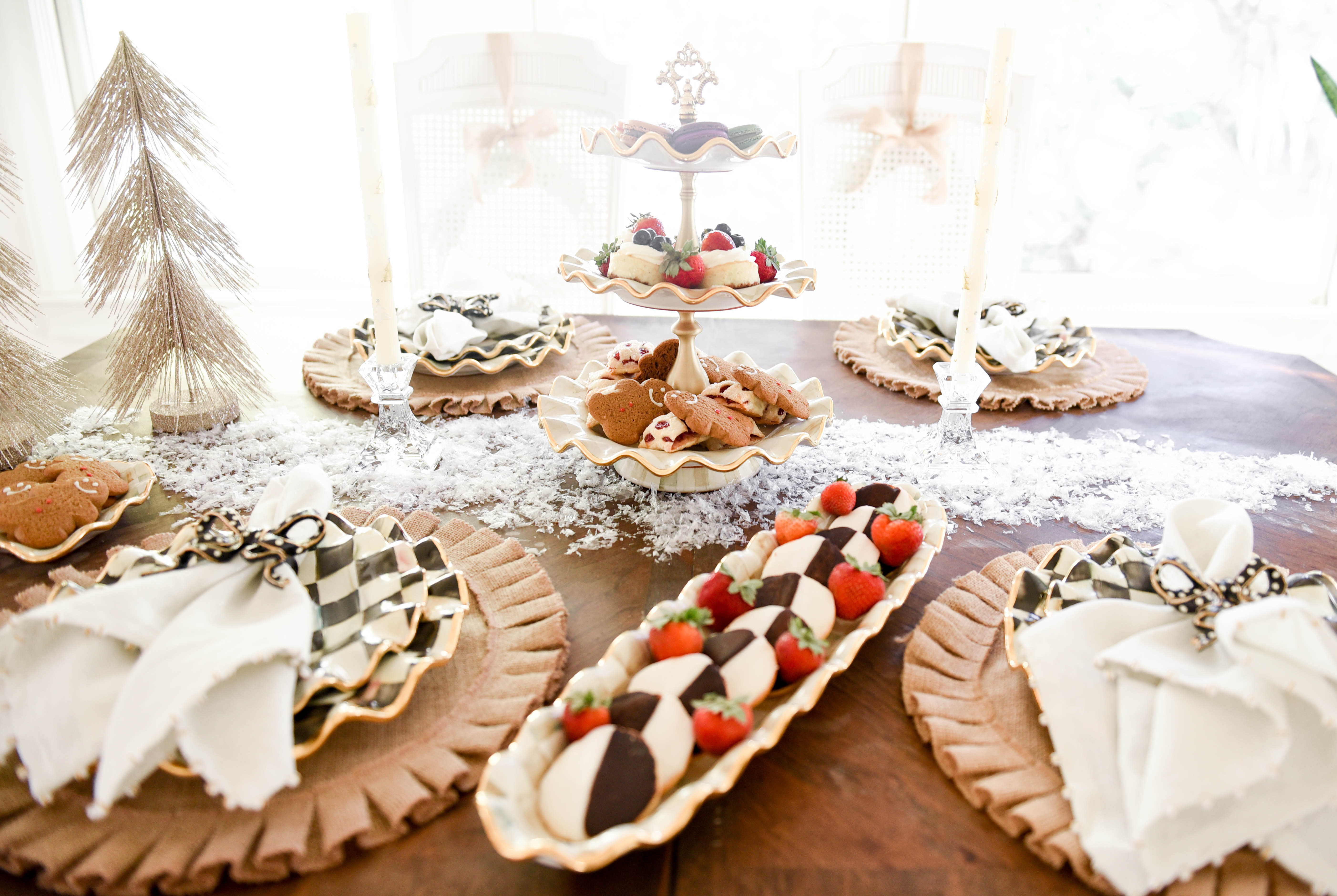 Lo-Murphy-Mackenzie-Childs-Holiday-Tablescape-Home-Decor-dessert-tray-courtley-check-holiday-dining-table-christmas-decor
